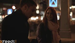 Tatted-Up Redhead With Naturals Breasts Enjoys The Morning-After Fucking