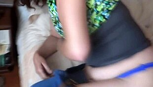 stepmother recorded while getting dressed in the house