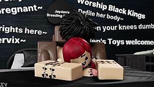 Nasty Redhead Railed in Virtual Roblox World