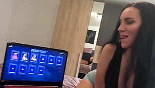 in nutaku cosplay, lust goddess rides you cowgirl with big tits until game over