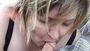 Bbw Wife Liz Delivers Intense Roadside Blowjob
