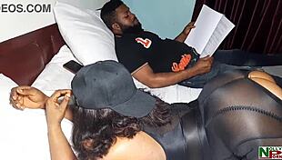 My friend assisted me in fucking the babe with natural tits in doggystyle position, even though I wasn't in the mood.