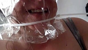 Bound In Bondage, My Head Secured As The Scene Intensifies With Restraints And Submission