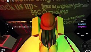 Roblox adventure with a bunny character