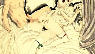 Vintage Antique Drawings Showcase Erotic Themes