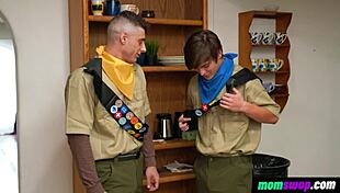 Momswop - Explorer Boys Learning Survival Skills with Stepmoms