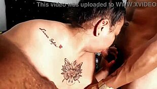 Stepmother endures intense double penetration from stepsons while husband records.