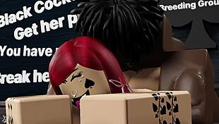 Nasty Redhead Railed in Virtual Roblox World