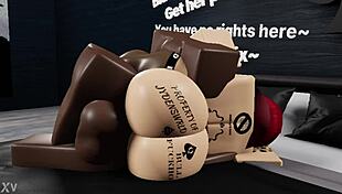 Nasty Redhead Railed in Virtual Roblox World