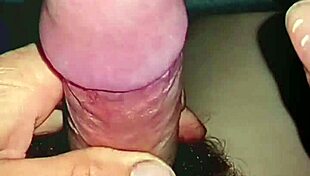 homemade solo masturbation with two fingers on cock