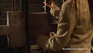 Naughty horny lesbian slave masturbates and orgasms using madame's panties