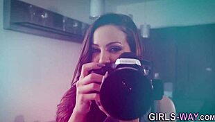 pretty lesbians finger and eat wet pussies in group photoshoot