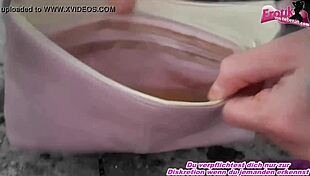 german woman in public act