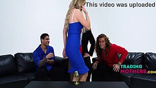 Stepmoms London River and Harper Hill swap stepsons for rough banging!