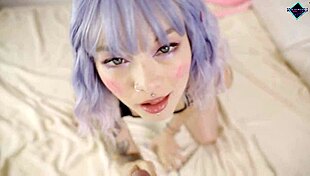 Karneli Bandi gives deepthroat blowjob and receives facial cumshot