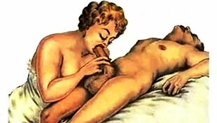 Vintage Antique Drawings Showcase Erotic Themes