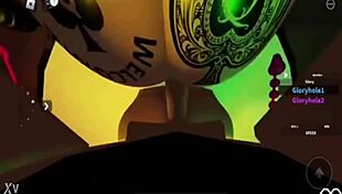 Roblox adventure with a bunny character