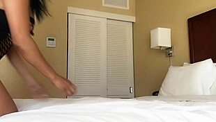 Gabby Quinteros fucks a glass dildo in solo performance