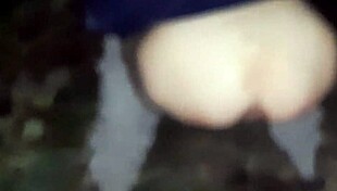 yo, caught stepmom pissing and touching herself outdoors!