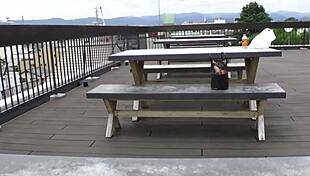 Office lady sneaks away for quick intimate fun during break