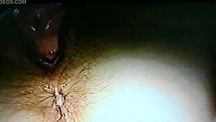 Blindfolded wife gets fucked with rabbit toy in bondage