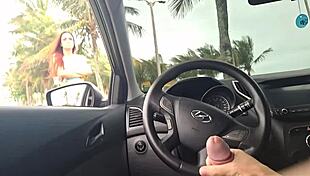 Risky Public Masturbation on Street for Hot Babe!