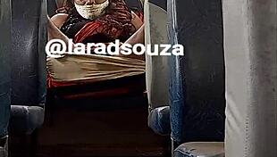 Indian crossdresser slut Lara Dsouza in sexy bus video part 2