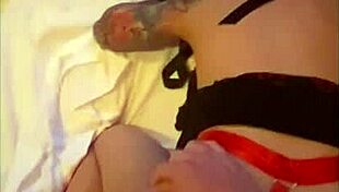 The Bitch Rents Hotel to Fuck All Night in Lingerie Like a Whore