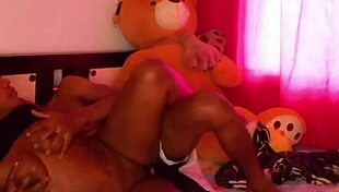 Surprising tattooed mexican stepsister in her room for passionate talk