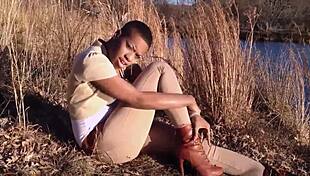 omg, this sexy red slut can't get enough of big black cocks 😍 deepthroating monster dicks.