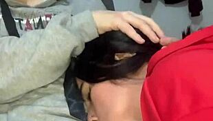 this petite 18+ spider girl in dorm loves doggystyle fucking, getting cum covered after clothes ripped and licking her friend 😍