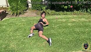 Fit Ava Lee Tries Rome Major's Thick Cock Workout