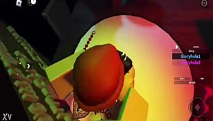 Roblox adventure with a bunny character