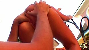 Perfect 18+ blonde offers both holes to ass god Steve Holmes