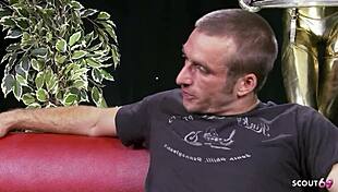 Huge tits blonde girl in lingerie gives no condom lapdance and fuck to big dick client