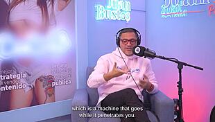 wow, latina kaorianya rides fuck machine to multiple orgasms on juan bustos podcast!