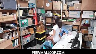 Petite teen begs for fuck but fears stepdaddy