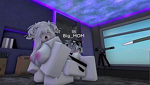 Playing roblox with my friends