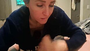 Girl Next Door Swallows Cum After Delicious Blowjob