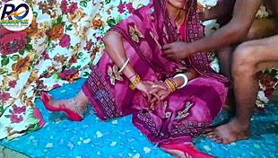 desi bhabhi in red saree gets intimate with brother-in-law hindi audio