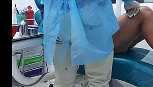 dentist visit ends with huge cock in my mouth