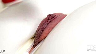 Latex Sex Goddess Spanks Herself in Solo Masturbation