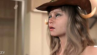 watching cowgirl riding with breast expansion in anime style