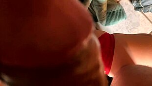 Novinha stepdaughter gags and pukes on thick dick during deepthroat!