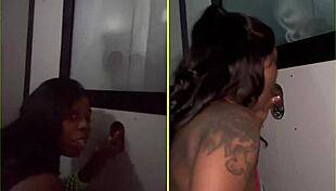 Gloryhole Sucking Up Strangers In Wet Cock Session