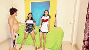 My wife brought sex porn for our threesome FFM adventure.