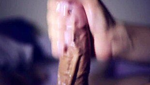 Wife gives pov massage handjob leading to cumshot