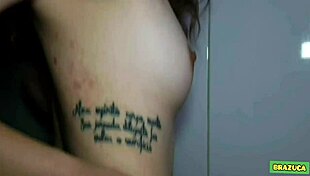 Latina teen deepthroats intensely in her first porn scene.