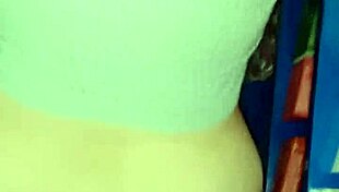 Amateur couple has intense blowjob and standing sex in the warehouse.