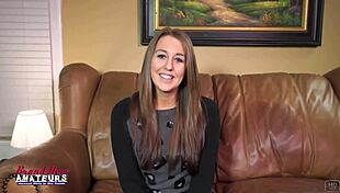 busty mature redhead squirts pussy on sofa sucking big cock